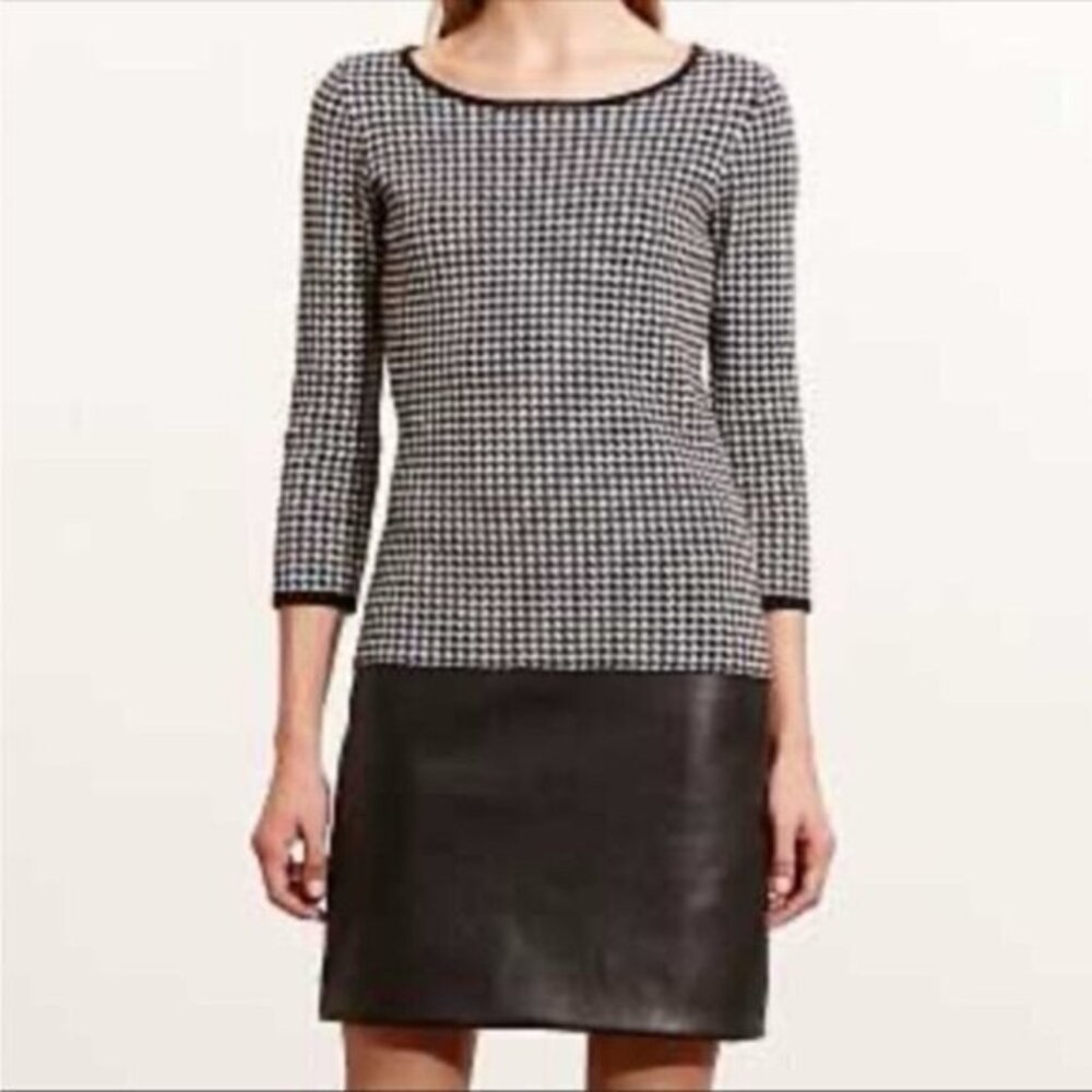 Lauren Ralph Lauren Houndstooth Drop Waist Dress (c)